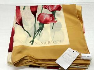 ☆【未使用】NINA RICCI/ニナリッチ 花柄 スカーフ《保管品》☆ 