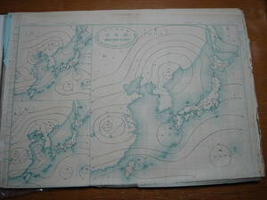 戦前 中央気象台発行大判天気図 明治42年4-6月期91枚一括■朝鮮台湾中国満州測候所データ大量■釜山木浦仁川平壌台南澎湖島台北大連上海