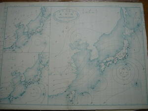 戦前 中央気象台発行大判天気図 明治43年10-12月期90枚一括■朝鮮台湾中国測候所データ大量■釜山木浦仁川平壌元山台南澎湖島台北大連上海