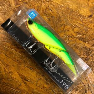 【現状品】エレメンツ ダヴィンチ190 SW #LIME ELEMENTS Davinci ライム ビッグベイト ソルトウォーター