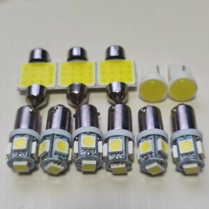 E51 エルグランド 超爆光！T10 LED ルームランプ 11個セット ホワイト 日産 /b9/t31/c1