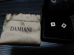 １００周年　DAMIANI　ダミアーニ　貴重　ルビー/ダイヤモンド　ベルエポックピアス　ジュエリーポーチ紙袋付き　