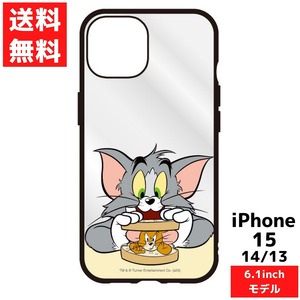 トムとジェリー iPhone 15 14 13 スマホケース IIIIfi+ clear イーフィット クリア TMJ-195A サンドイッチ iPhoneケース アイフォン クリア 耐衝撃ケース