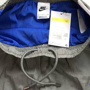 新品 送料込 NIKE NSW CF CB I2SP WOVEN PANTS Sサイズ 灰/青 ナイキ ウーブン パンツ ナイロン ルーズフィット テーパード トレーニングの画像6