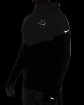 新品 送料込 NIKE TF ELEMENT RUN DIVISION L/S HOODIE Sサイズ 黒灰 ナイキ サーマフィット ラン ディビジョン フーディ 長袖 ランニング_画像6