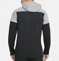 新品 送料込 NIKE TF ELEMENT RUN DIVISION L/S HOODIE Sサイズ 黒/灰 ナイキ サーマフィット ラン ディビジョン フーディ 長袖 ランニング_画像4