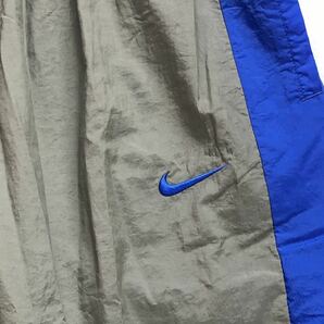 新品 送料込 NIKE NSW CF CB I2SP WOVEN PANTS Sサイズ 灰/青 ナイキ ウーブン パンツ ナイロン ルーズフィット テーパード トレーニングの画像7