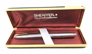 T01/095 SHEAFFER シェーファー 筆記用具 万年筆 14K XFINI シルバー/ゴールド