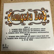 Gangsta Boo / WHERE DEM DOLLAS AT / F・・K YOU / LP レコード_画像2