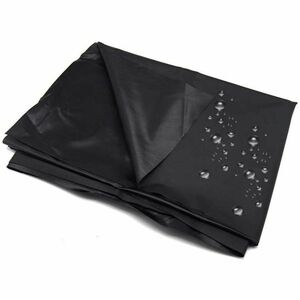 ベッドシーツ ベッドカバー セックスゲーム ピクニック シート 多用途 PVC 防水 ブラック黒 1.5mx2.2m