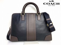 極美品☆送料無料★ コーチ COACH メンズ レザー ディレクターズ 2Way ビジネスバッグ ブリーフ ショルダーバッグ_画像2