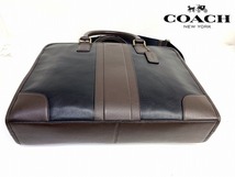 極美品☆送料無料★ コーチ COACH メンズ レザー ディレクターズ 2Way ビジネスバッグ ブリーフ ショルダーバッグ_画像9