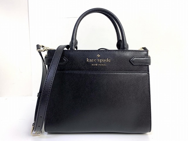 極美品 送料無料 kate spade ケイトスペード デニム レザー 2WAY