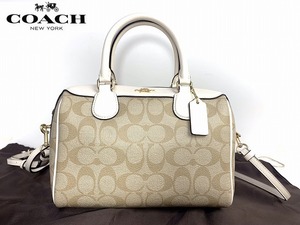  beautiful goods * free shipping * Coach COACH signature be net sa che ru2Way shoulder bag handbag 