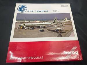 【KM15】BOEING 707-300　ボーイング　herpa　ヘルパ　AIR FRANCE　 エールフランス　F-BHSC　1/200　フランス　飛行機　レア　航空機