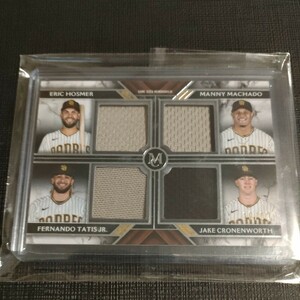 Tatis jr. Manny Machado Eric Hosmer Cronenworth パドレス TOPPS MUSEUM COLLECTION 2022 Quad Relic 99シリ タティスJr マチャド ほか 