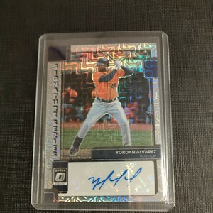 YORDAN ALVAREZ 2022 Panini donruss optic baseball / signature series アルバレス 直筆サインカード MLB ヒューストン・アストロズ Auto