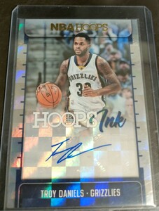 Panini 直筆サインカード NBA HOOPS 2017-18 Troy Daniels メンフィス・グリズリーズ auto