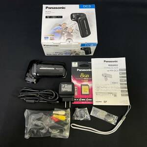 BBg099I 60 Panasonic HX-DC3 デジタルムービーカメラ ブラック ビデオカメラ SDカード 8GB 説明書付き デジカメ ハンディカム
