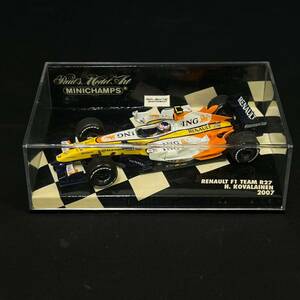 BBg118I 60 Minichamps ミニチャンプス 1/43 PAUL'S MODEL ART ルノー F1チーム R27 2007 H.コバライネン ミニカー