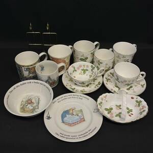 BBd063R WEDGWOOD まとめ ワイルドストロベリー フランシス ブルーエレファント 旧刻印 ピーターラビット カップ&ソーサー マグカップ