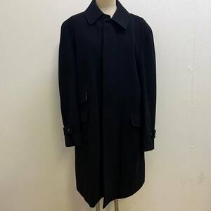 BBg268I 80 Burberry BLACK LABEL ブラック レーベル ステンカラーコート ブラック ウール カシミヤ BMC50-500-09 上着 冬服 バーバリー