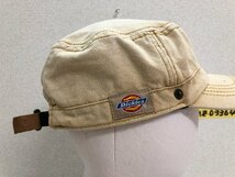 ＜送料無料＞ BEAMS Dickies ビームス ディッキーズ 裏地付き 綿 コットン キャップ 帽子 ベージュ_画像4