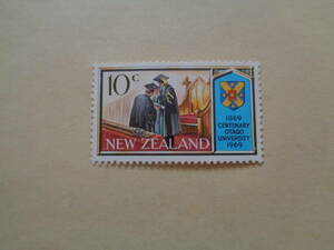  New Zealand stamp 1969 year Otago University(otago university )1869 year establishment 100 anniversary commemoration Graduation Ceremony( graduation ceremony ) 10c