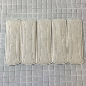 *5 pieces set *M size holder for * fabric napkin 5 layer pad 22cm( not yet . white flannel )