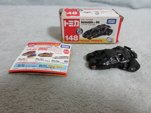 ●美品●TOMICA Batmobile 4th●ドリームトミカ バットマン バットモービル ミニカー●トミカ No 148