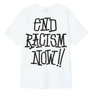 新品 未開封 Stussy End Racism Now Tee Sサイズ ステューシー Tシャツ 半袖Tシャツ 白 ホワイト