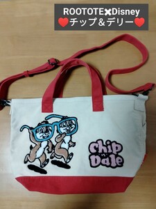 【№430 】ROOTOTE Disney チップ＆デリー トート ショルダー