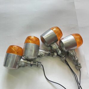 当時物 メーカー年式不明 車種汎用 4点セット CB72タイプ アルミボディ ウインカー 12V23W *1140の画像6