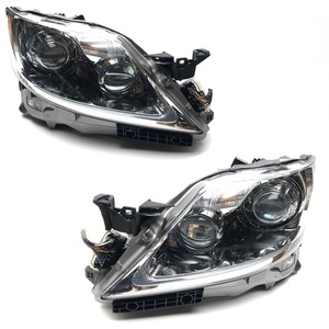 ▼美品 レクサス LS460 USF40 前期 純正 HID ヘッドライト 左右セット KOITO 50-84 刻印 キ プリクラッシュ バラスト/バーナー付 即決▼