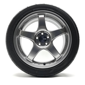 ▼美品 軽量 ENKEI エンケイ PF05 17インチ 7.5J PCD100 5穴 +45 ADVAN NEOVA AD08R 215/45R17 87W タイヤホイールセット 1本 即決/即納▼