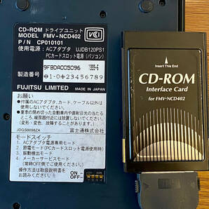 【ジャンク】富士通 FMV-BIBLO MC/30（A5サイズ タッチパネルPC）+ CD-ROMドライブ（FMV-NCD402）の画像7