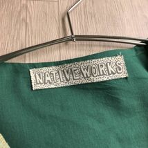 100円スタート○ native works おしゃれデザイン　カシュクール　ワンピース　ギャザー_画像4