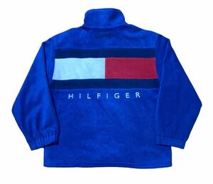 90's TOMMY HILFIGER ボア フリース Lサイズ ブルゾン ヴィンテージ トミーヒルフィガー ビッグフラッグ 古着