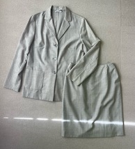 (I11422) マレーラ/MARELLA イタリア製 セットアップ　スカート　スーツ　卒業　入学　入社　薄グレー　サイズ42_画像1