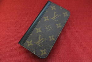 【美品】LOUISVUITTON/ルイヴィトン/IPHONE14PRO/フォリオ/モノグラム/スマホケース/M82803/アイフォン/手帳型