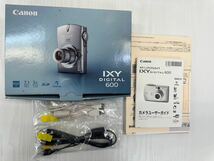 Cannon キャノン PC1114 IXY DIGITAL 600 イクシィデジタル コンパクトデジタルカメラ シルバー 動作未確認 電池なし 箱付き ジャンク_画像9