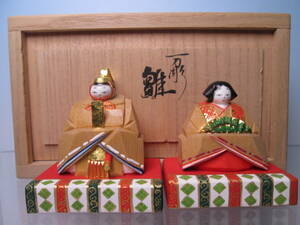 * south capital mountain side profit . work one sword carving [.] doll hinaningyo also box 