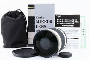 【美品】 Kenko MIRROR LENS ケンコー 500mm f6.3 DX ミラーレンズ 望遠単焦点レンズ MFレンズ MF一眼レフ #5326