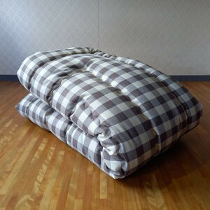  super water repelling processing kotatsu futon large size rectangle thick cloth use kotatsu quilt clean safety made in Japan ( feather futon . futon futon mattress pillow ) exhibiting.. Brown 