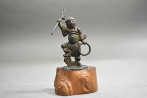 【英】A260 時代 銅人物像 仏教美術 日本 中国 銅製 銅器 仏像 置物 骨董品 美術品 古美術 時代品 古玩 