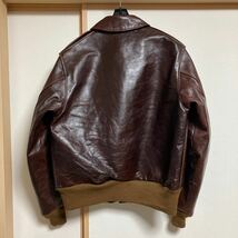 【未使用】東洋 BUZZ RICKSON'S バズリクソンズ BR80423 A-2 フライトジャケット 馬革 シールブラウン サイズ42 ROUGH WEAR CLOTHING CO._画像2