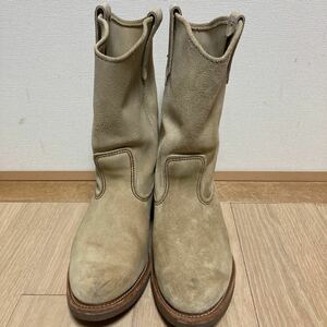 RED WING レッドウィング 8156 ペコスブーツ ベージュスエード US9.5 27.5cm 2010年製