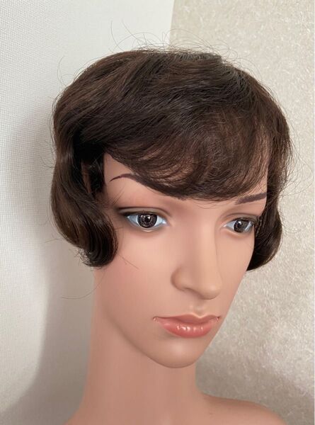 新品未使用 部分ウィッグ ヘアピース 装着簡単 白髪隠し