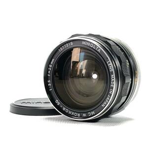 MINOLTA MC W.ROKKOR-SG 28mm F3.5 ミノルタ SRマウント 現状販売品 24B ヱOA4h