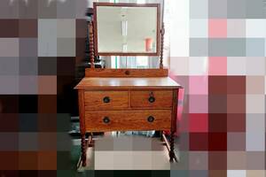  Yamaguchi ) mirror attaching dresser antique manner height 150.*BIZ0906FCY MA07A